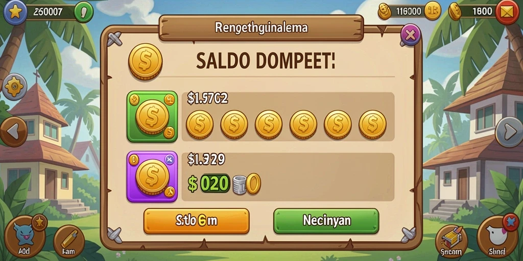 Menampilkan antarmuka utama permainan 738SLOT.