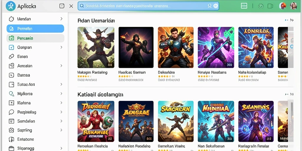 Tampilan awal yang memikat dan informatif.