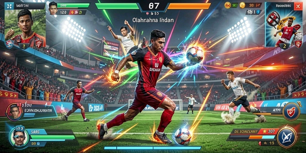 Tampilan awal game yang menarik dan interaktif.
