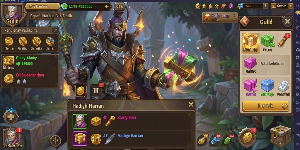 Screenshot menampilkan karakter utama dalam aksi pertarungan.