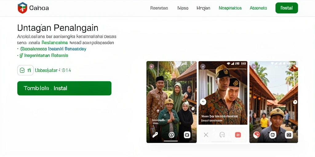 Tampilan menu utama yang intuitif.